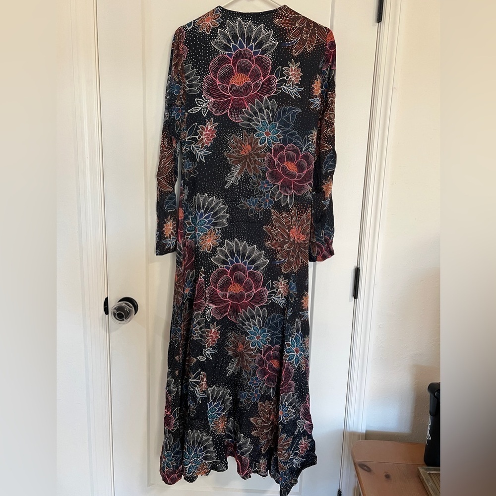 Farm Rio Blue Floral Maxi Dress - Picture 2 of 5